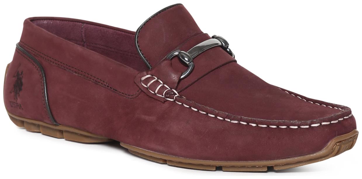 

U S Polo Assn Men Red Loafers - RED SOLID HORSEBIT LOAFERS - 2531904642