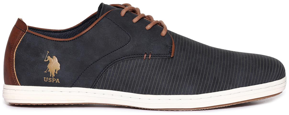 

U S Polo Assn Contrast Lace Striped Derby Shoes