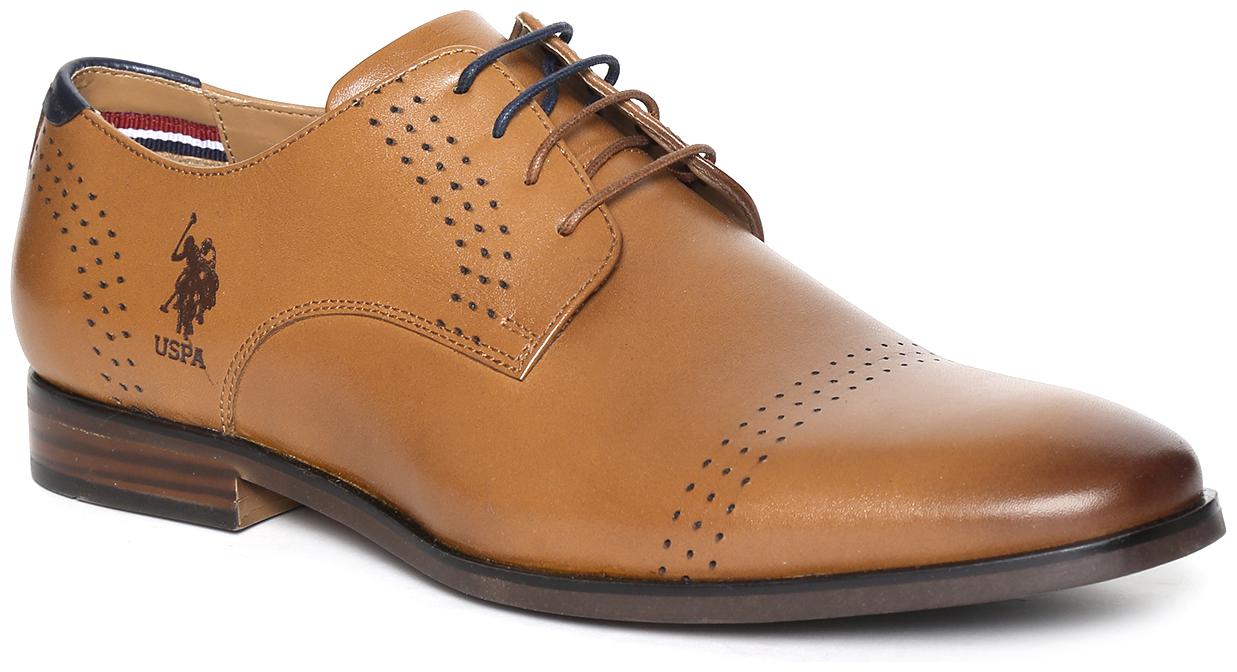 

U S Polo Assn Men Brown Derby Formal Shoes