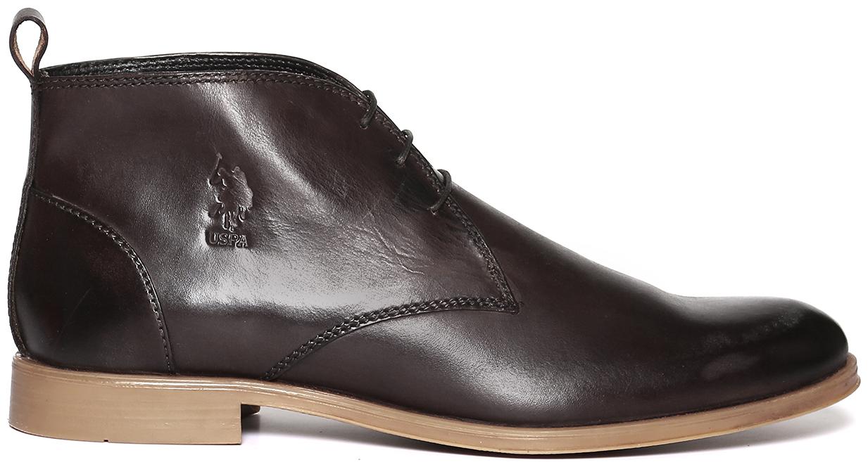 

U S Polo Assn Men Brown Chukka Boots - QZ0AJSXZALU