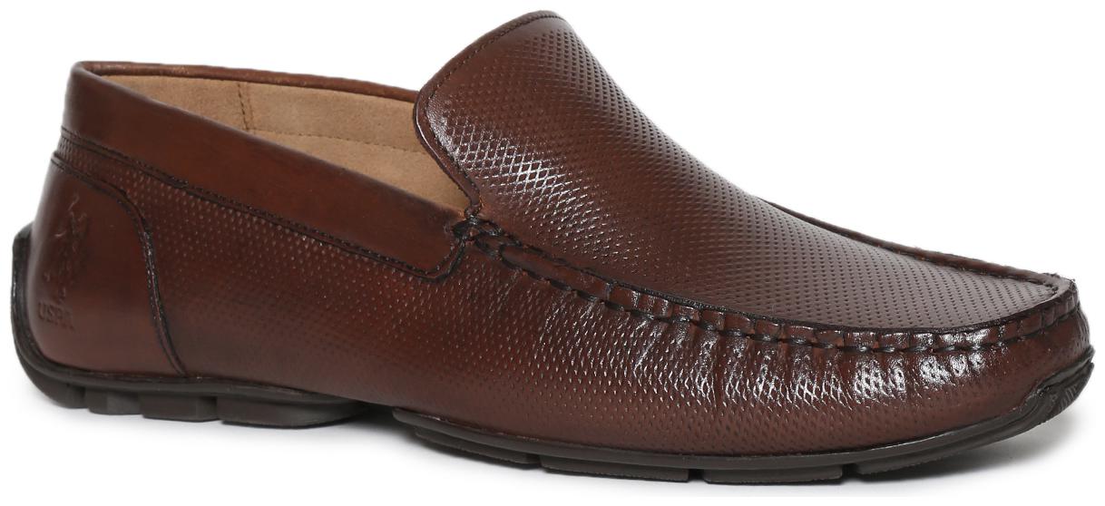

U S Polo Assn Men Brown Loafers - 2531924129