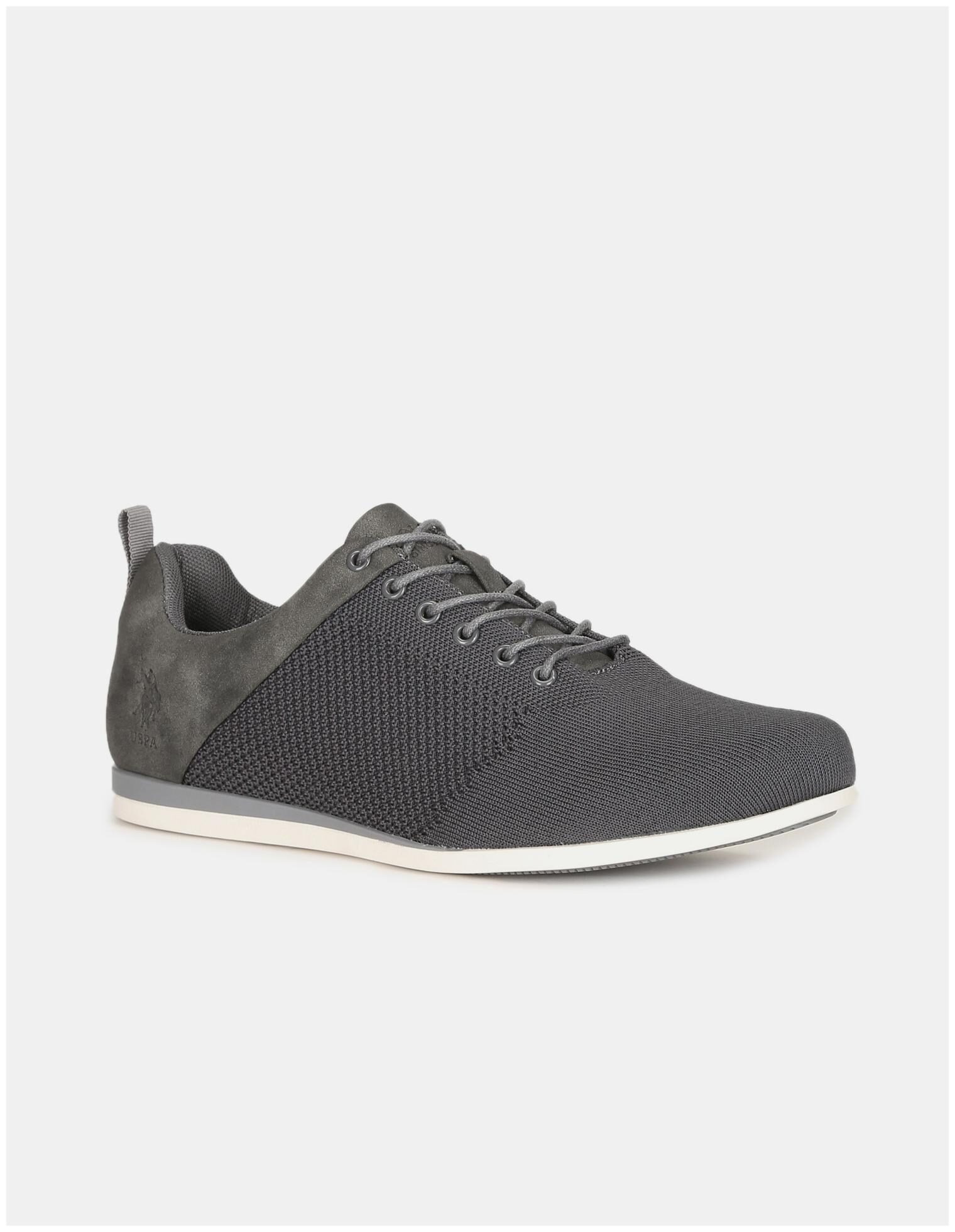 

U S Polo Assn Men Grey Casual Shoes - MEN GREY PANELLED LACE UP SHOES - 2532019707