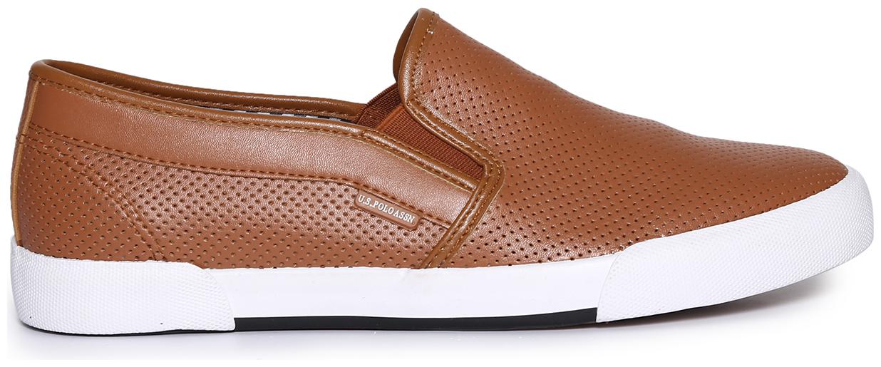 

U S Polo Assn Contrast Sole Perforated Slip On Shoes