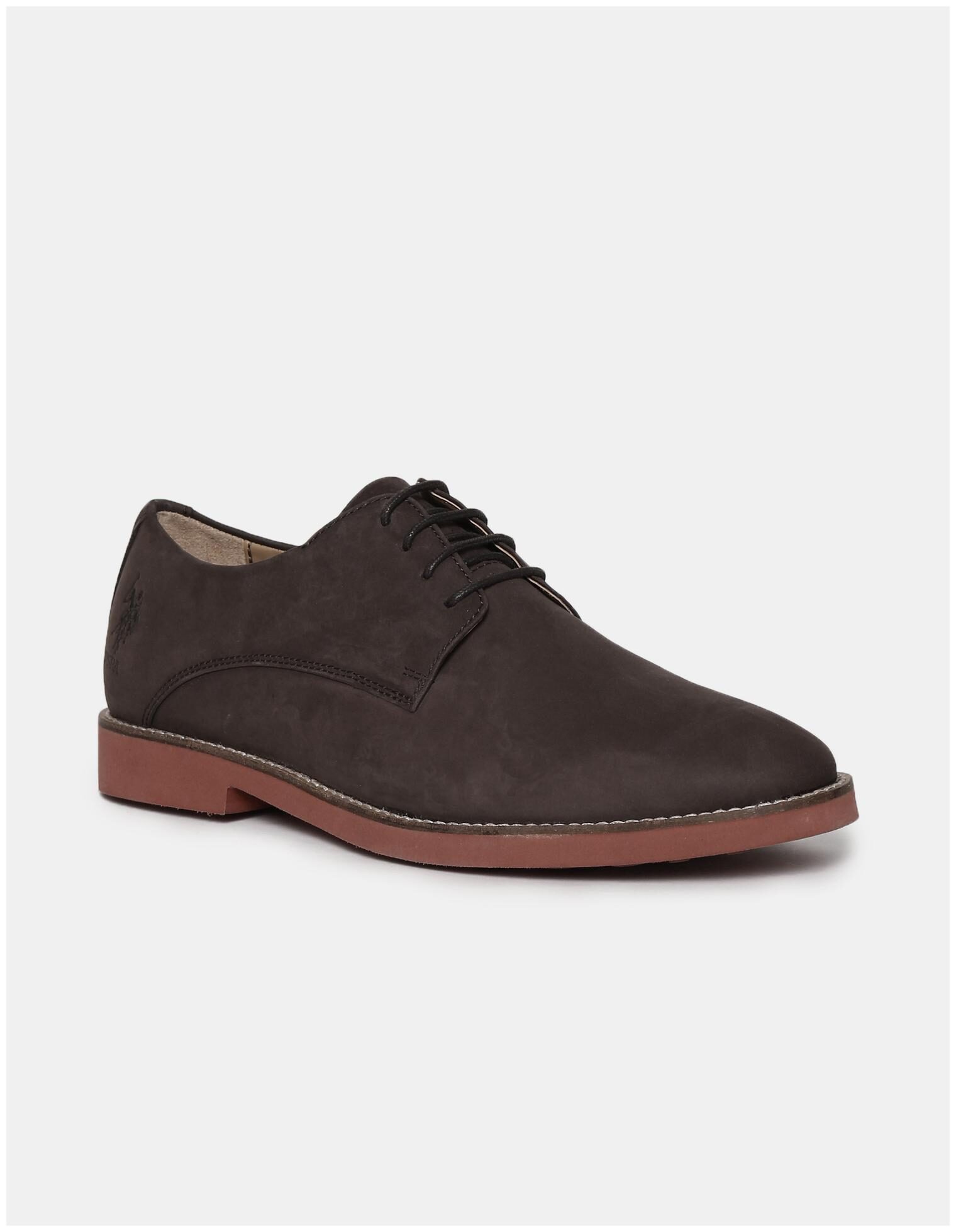 

U S Polo Assn Men Brown Derby Formal Shoes - 2531916329
