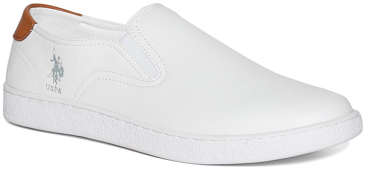 

U S Polo Assn Men White Casual Shoes - SOLID SLIP ON SHOES - 2531904912