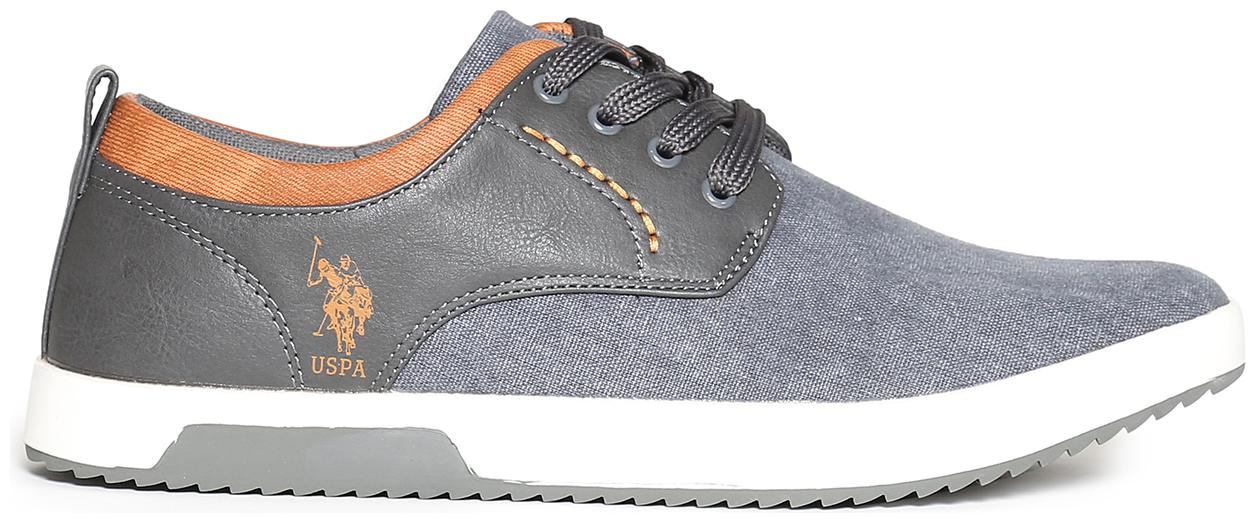 

U S Polo Assn Men Grey Sneakers