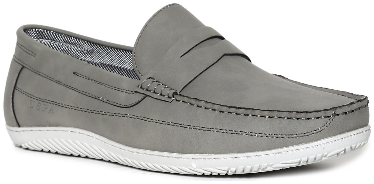 

U S Polo Assn Men Grey Loafers - 2531916807