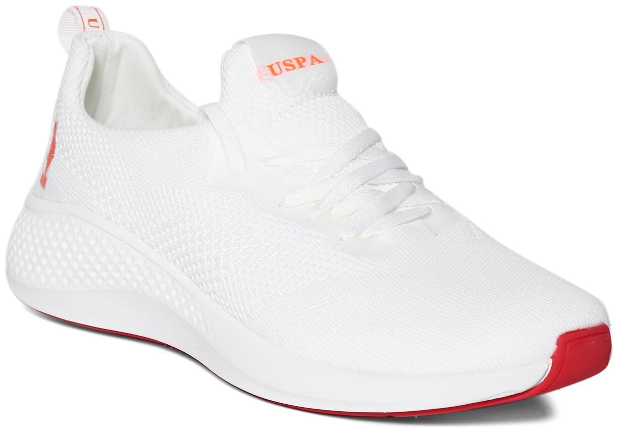 

U S Polo Assn Men Running Shoes ( White )