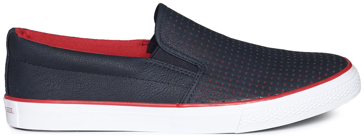 

U S Polo Assn Contrast Sole Perforated Slip On Shoes