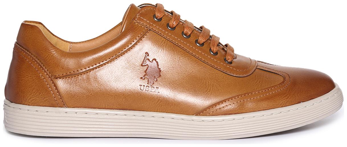 

U S Polo Assn Men Brown Sneakers