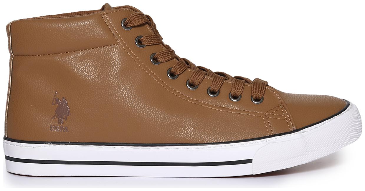 

U S Polo Assn Men Brown Sneakers