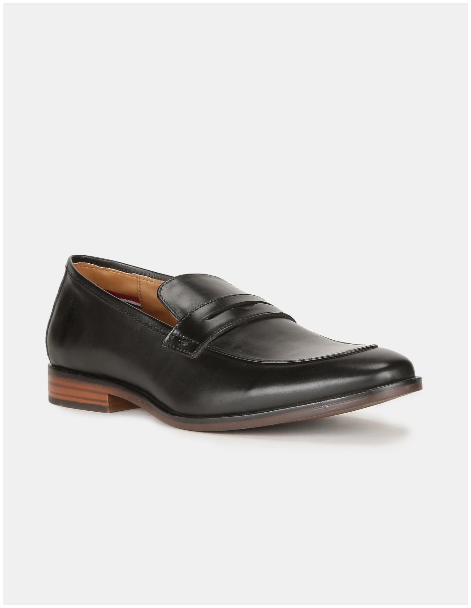 

U S Polo Assn Men Black Slip-On Formal Shoes - 2531922205