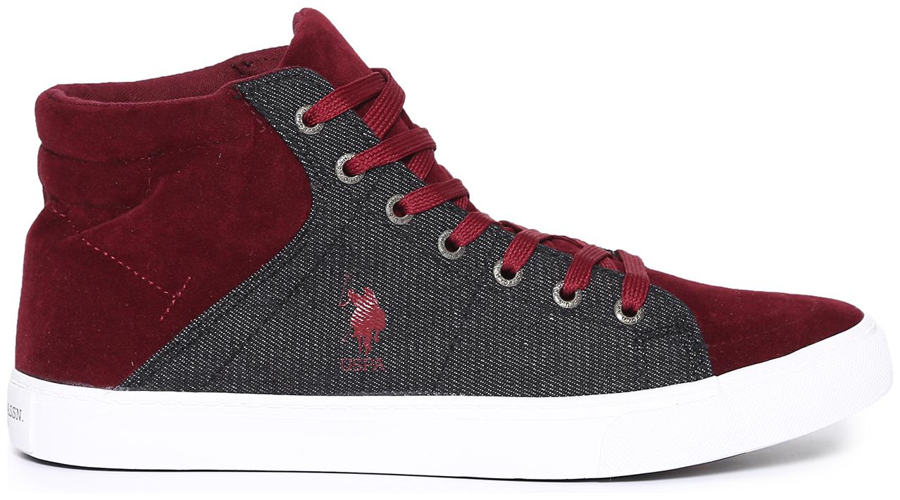 

U S Polo Assn Men Red Sneakers