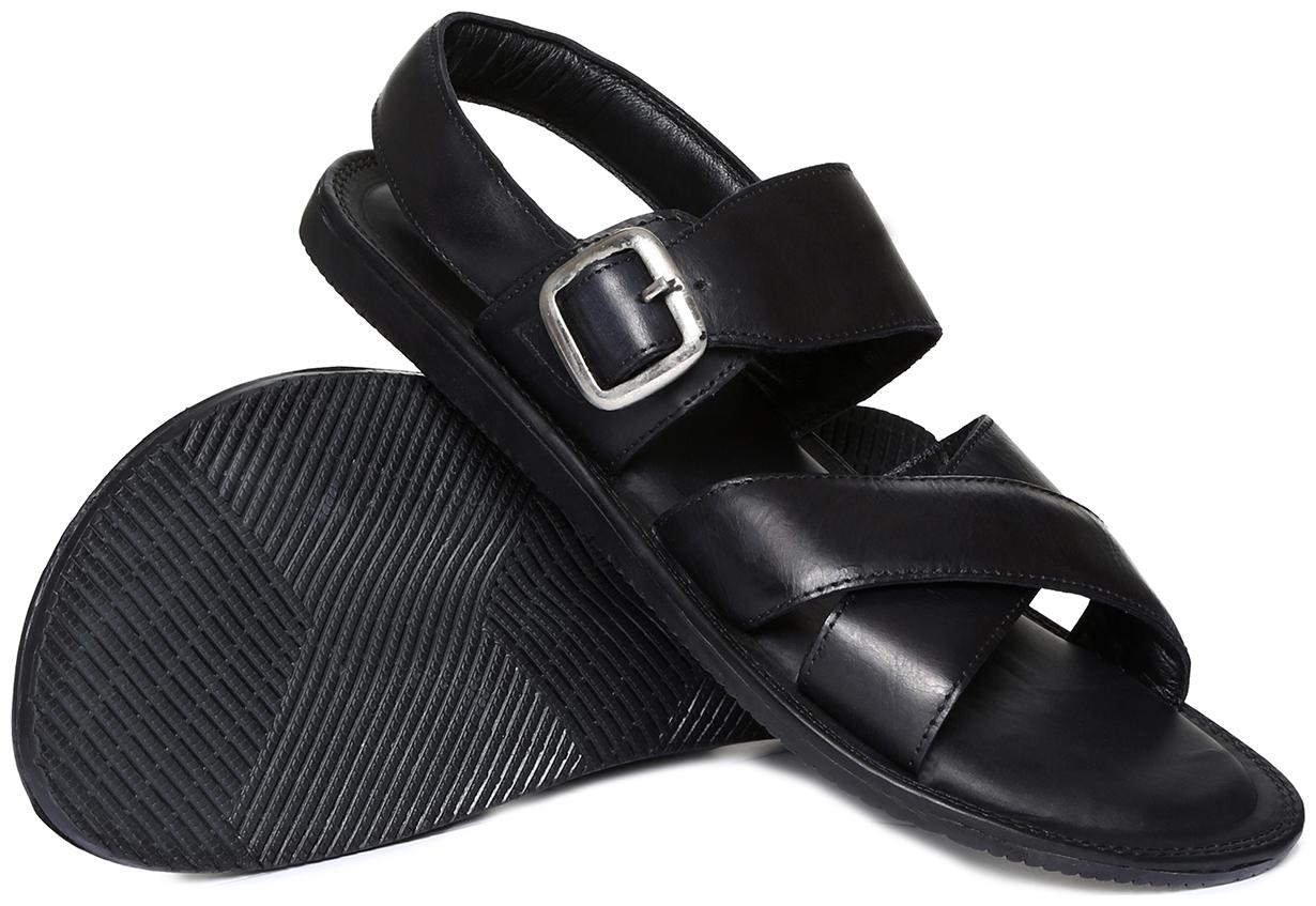 

U S Polo Assn Men Black Sandals