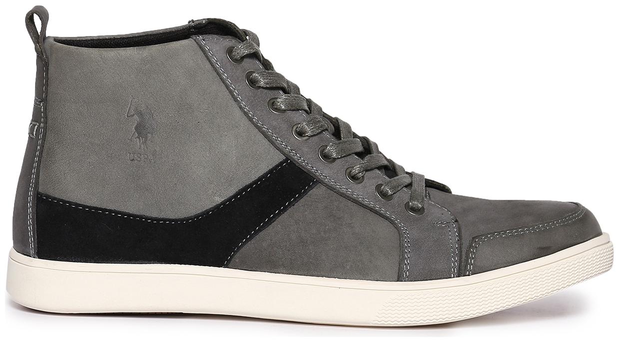 

U S Polo Assn Men Grey Classic Sneakers - F6a7hyp9d10