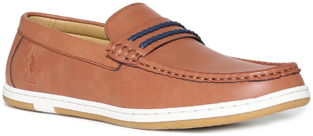 

U S Polo Assn Men Brown Loafers - 2531909219