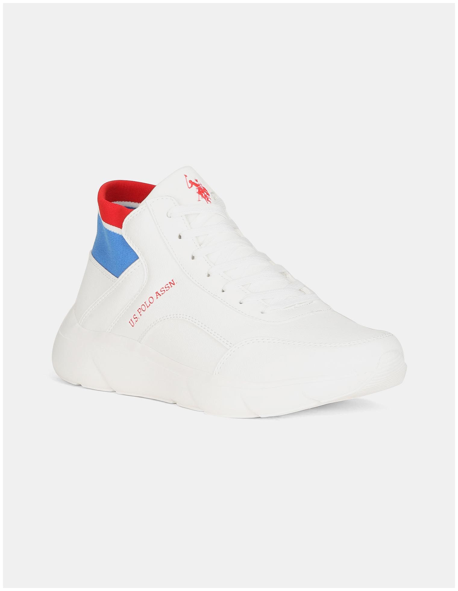 

U S Polo Assn Men White High Top Sneakers - 2532009912