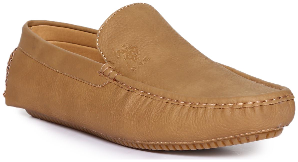 

U S Polo Assn Men Brown Loafers - SQUARE TOE SOLID LOAFERS - 2531913132