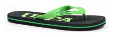 

U S Polo Assn Men Black Flip-Flops - 1 Pair