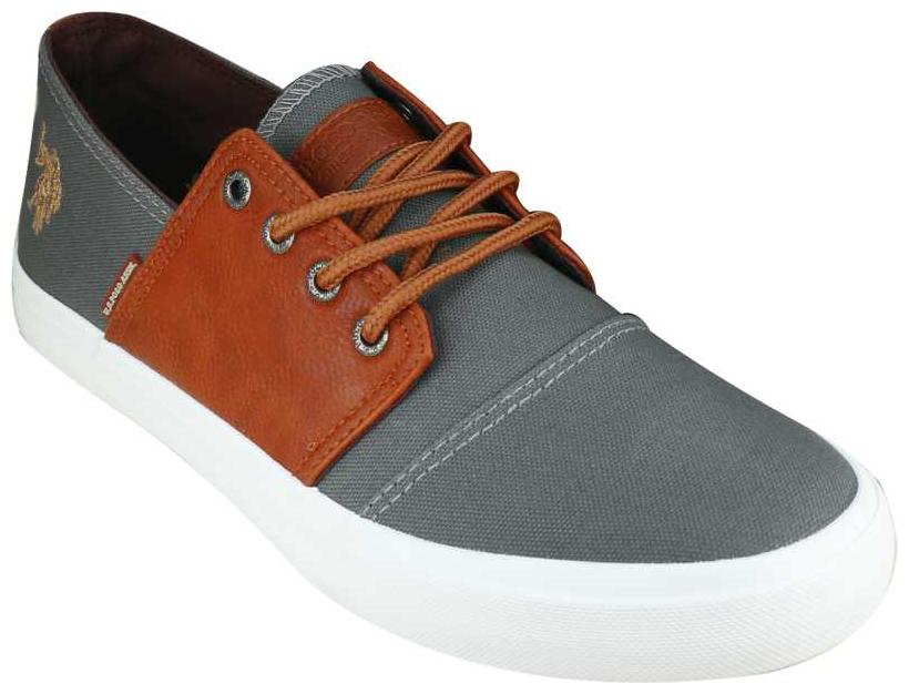 

U S Polo Assn Unisex Brown Grey Casual Shoes