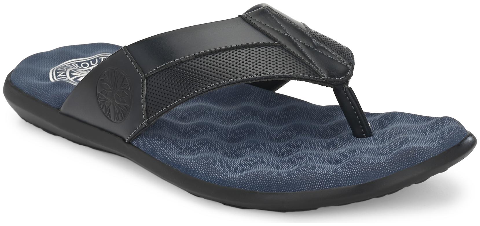 

UNDERROUTE Men Navy Blue Black Indoor Slippers - 1 Pair
