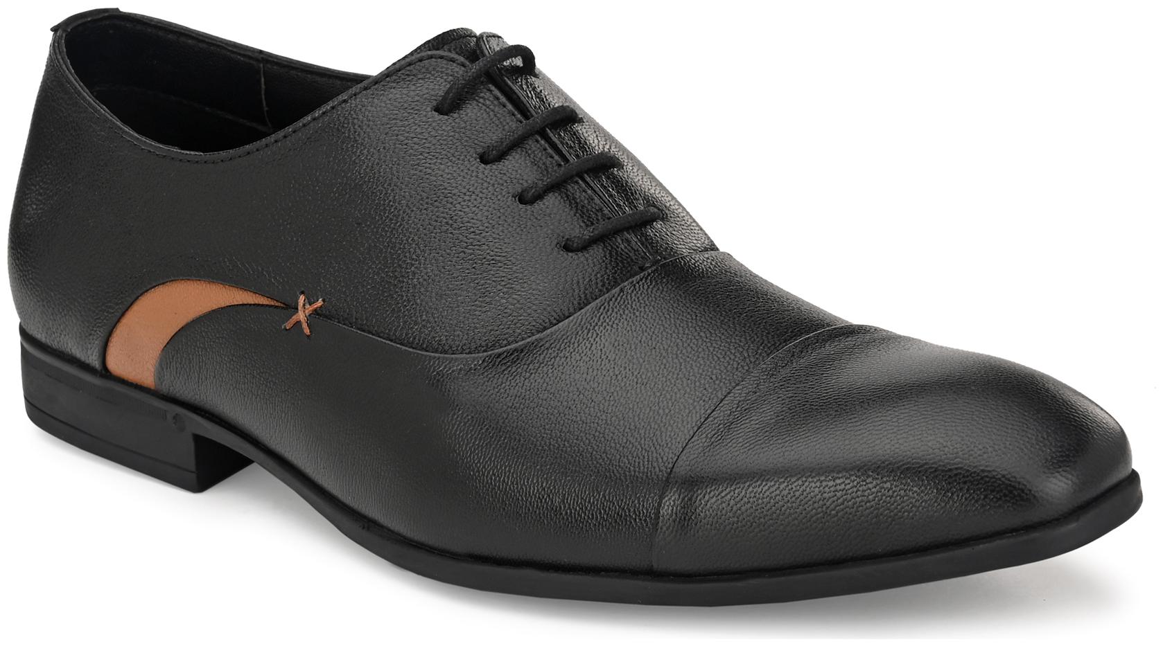 

UNDERROUTE Men Black Oxford Formal Shoes - 26014