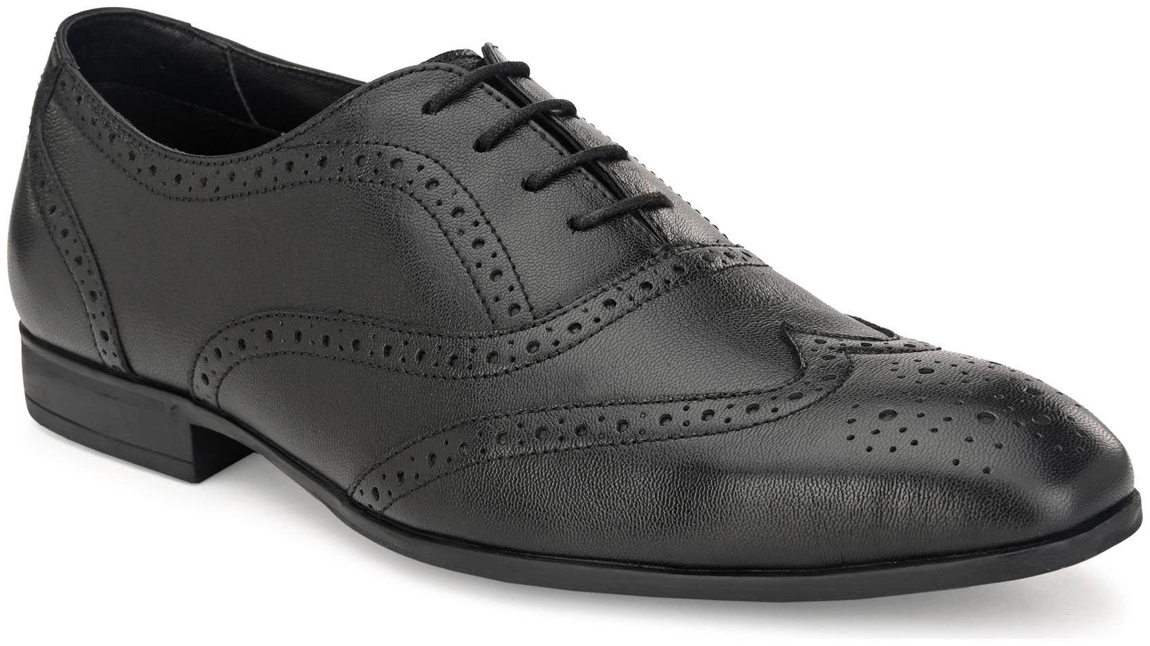 

UNDERROUTE Men Black Oxford Formal Shoes - 26012