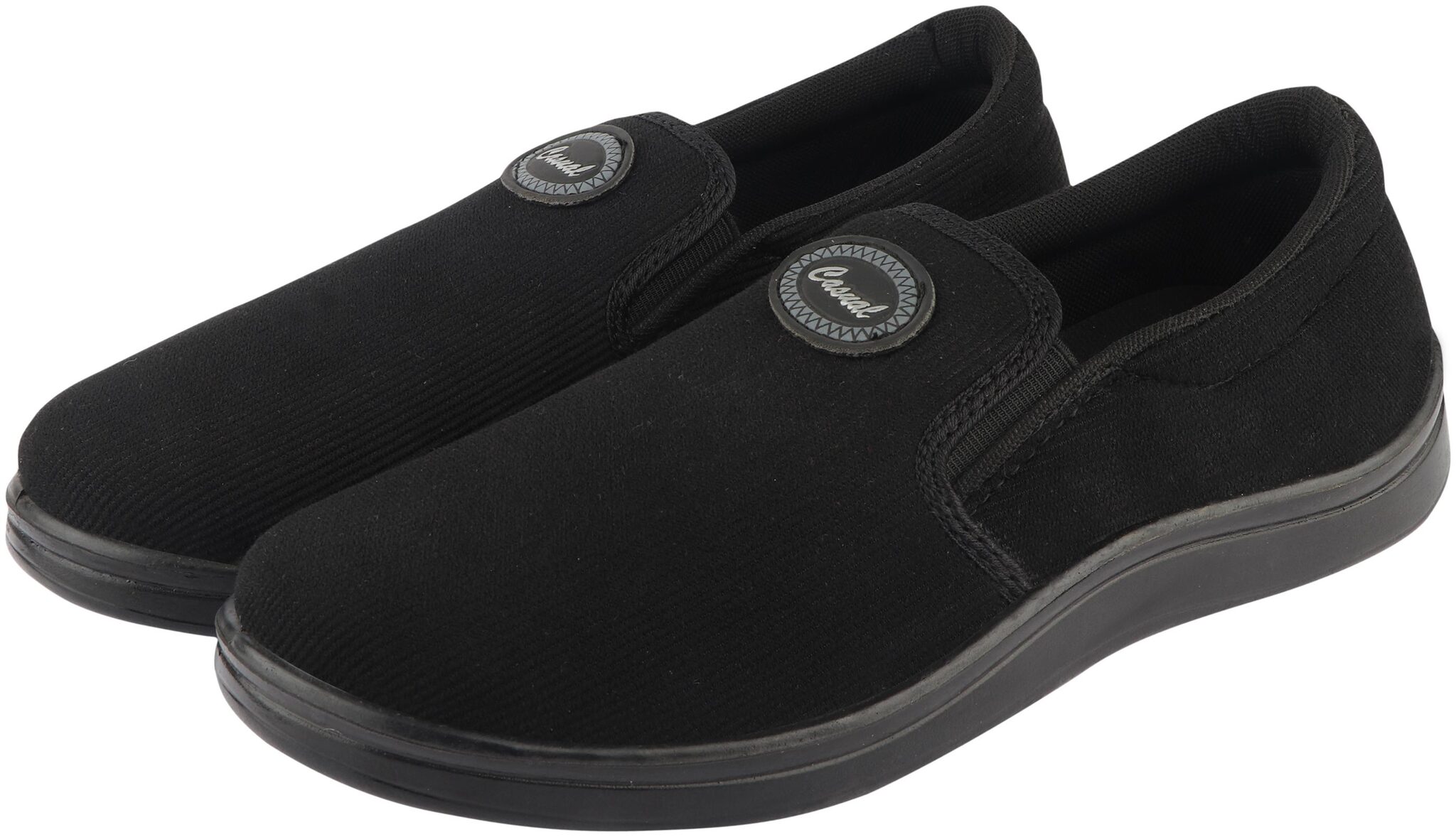 

Unistar Black Moccasin Shoes For Men