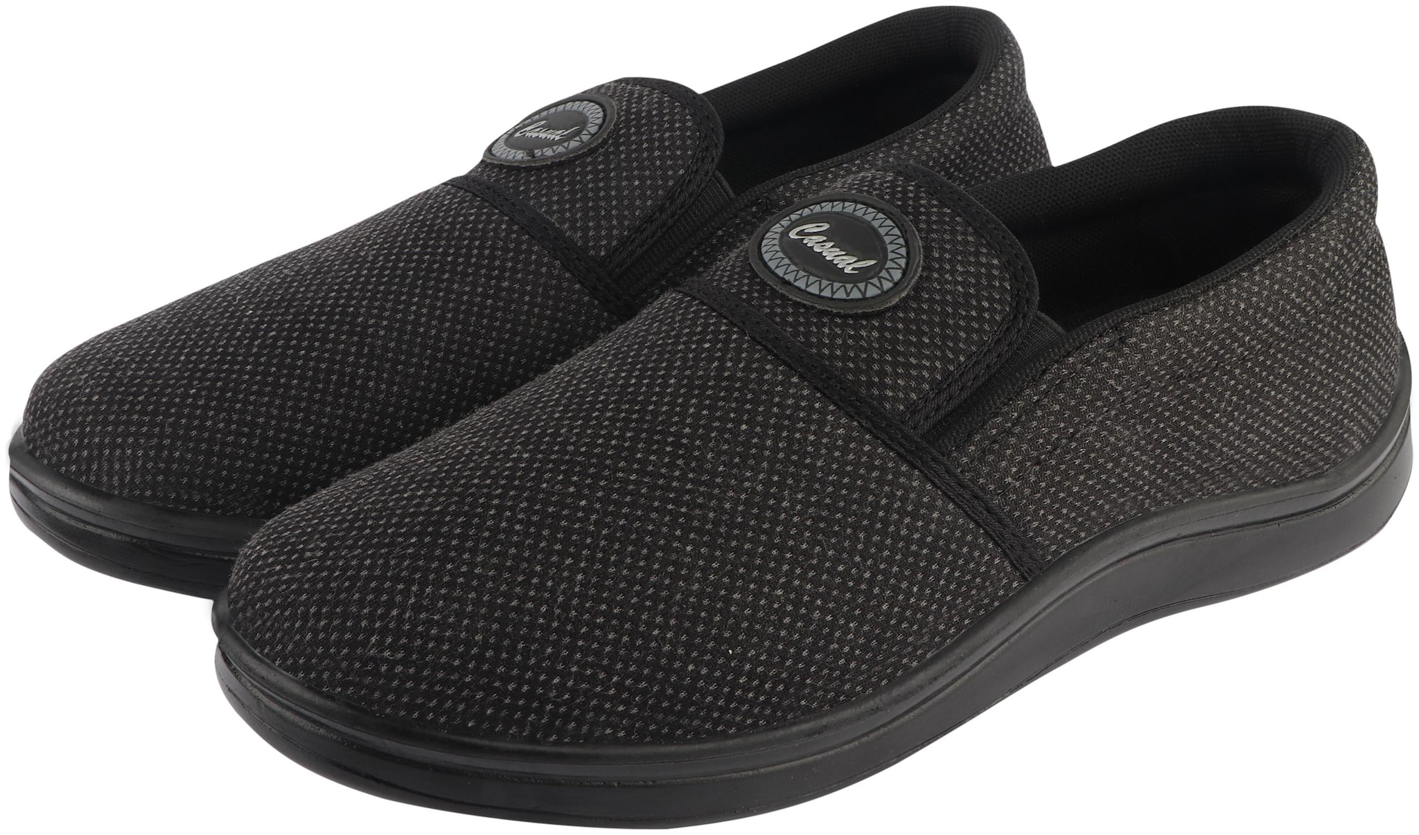 

Unistar Black Moccasin Shoes For Men