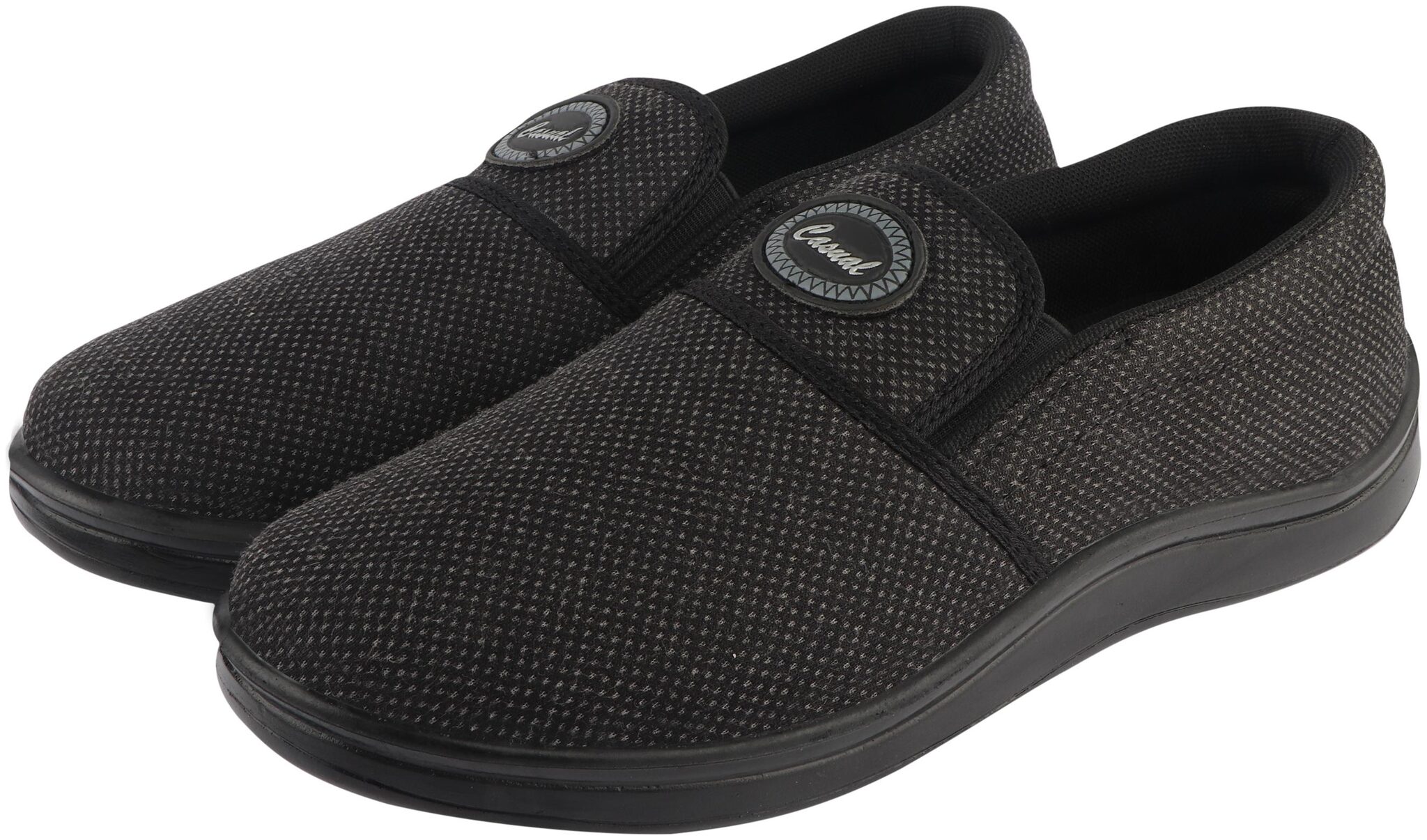 

Unistar Black Moccasin Shoes For Men