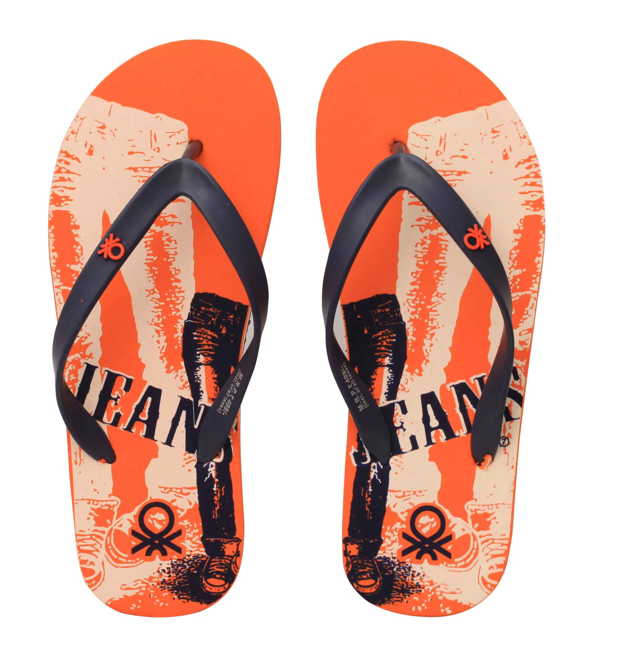 

United Colors Of Benetton Men Orange Flip-Flops - 1 Pair