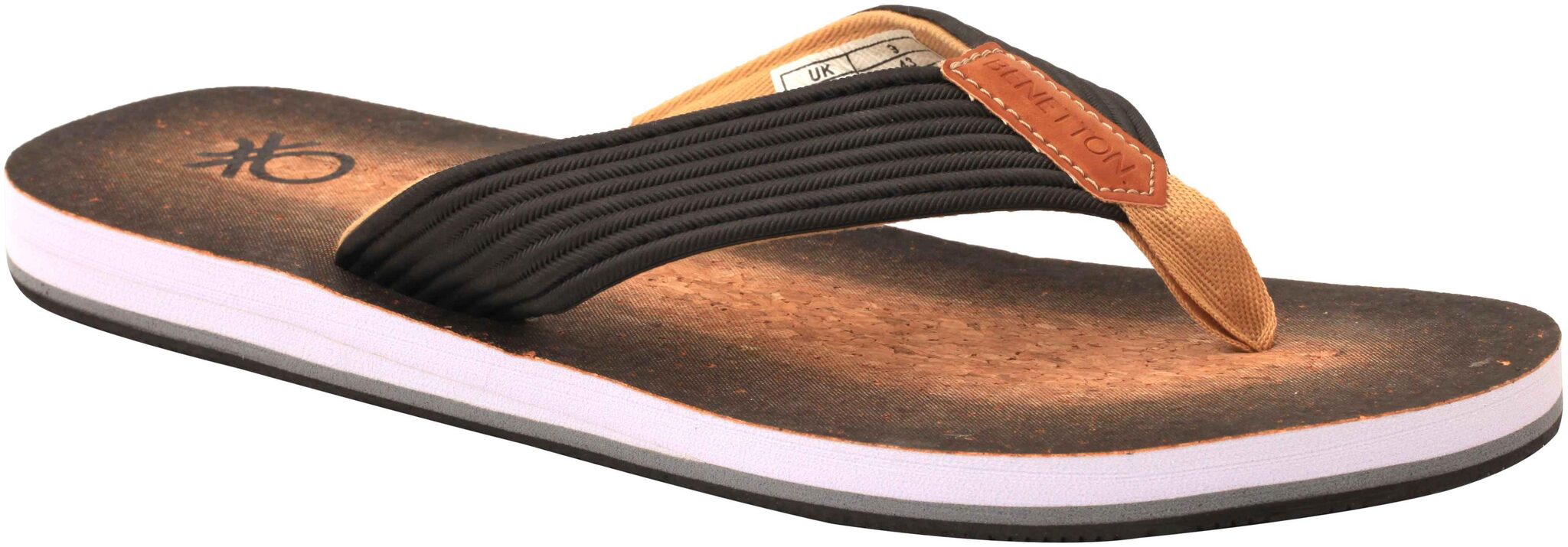 

United Colors Of Benetton Men Black Flip-Flops - 1 Pair