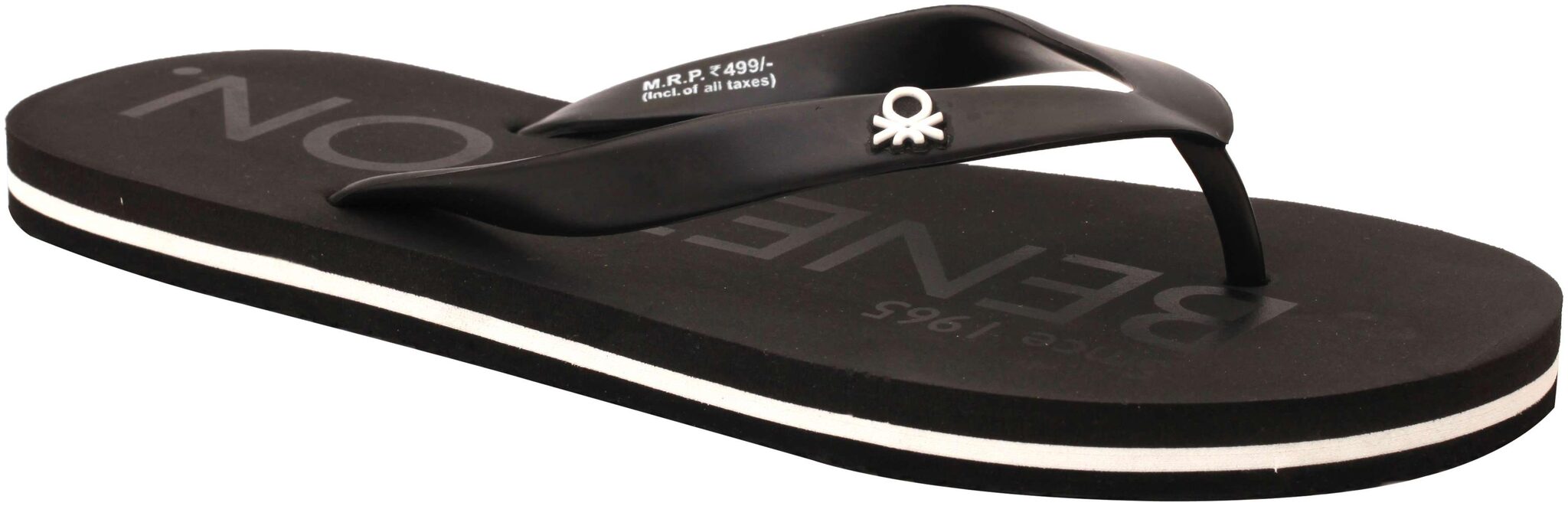 

United Colors Of Benetton Men Black Flip-Flops - 1 Pair