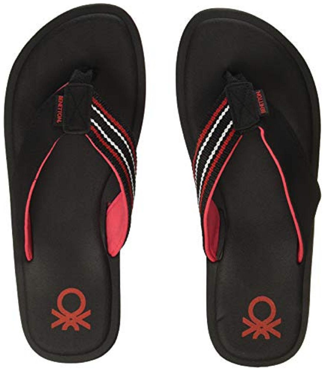 

United Colors Of Benetton Men Black Flip-Flops - 1 Pair