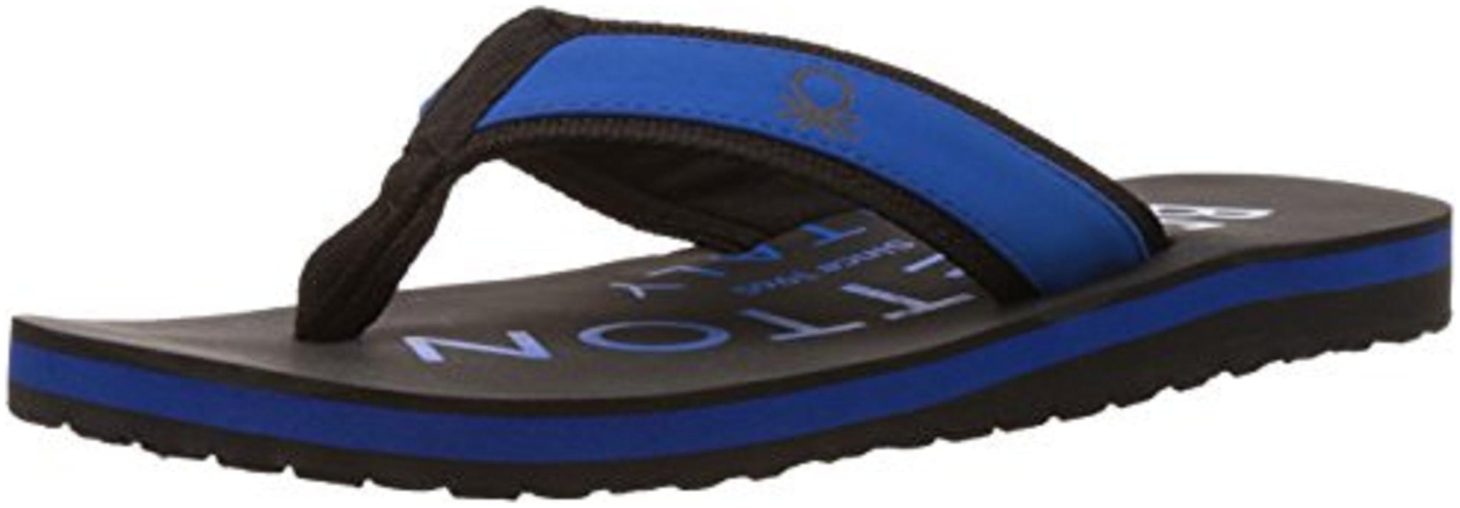 

United Colors Of Benetton Men Grey Blue Flip-Flops - 1 Pair