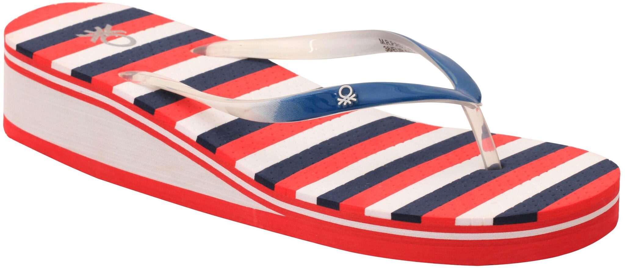 

United Colors Of Benetton Women S Flip Flop Red Blue-3
