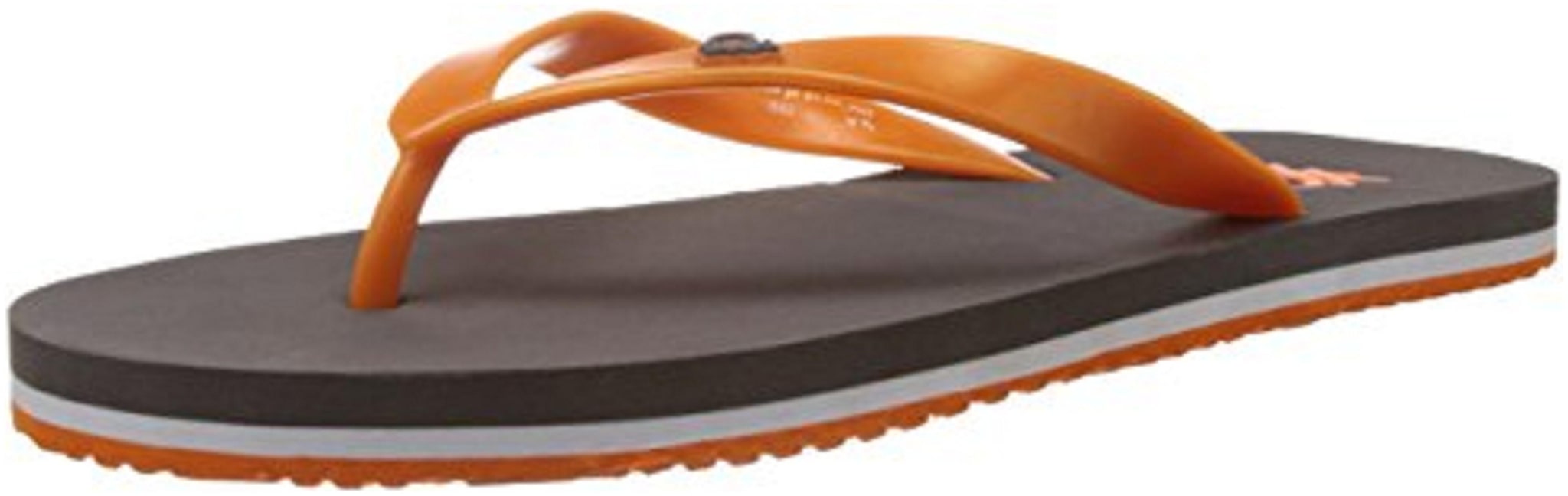 

United Colors Of Benetton Men Grey Orange Flip-Flops - 1 Pair