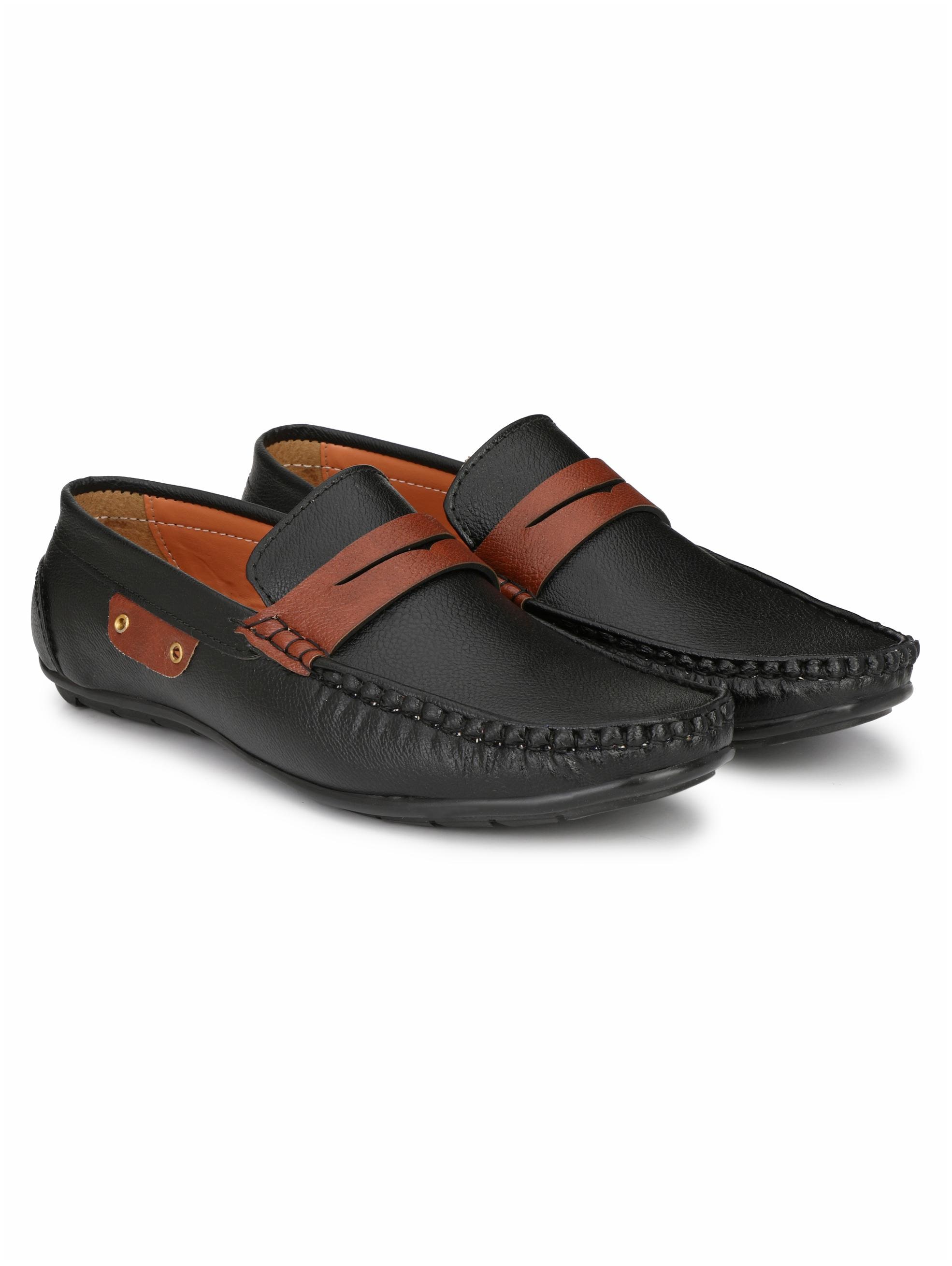 

UPANAH Men Black Loafers - UPN0010