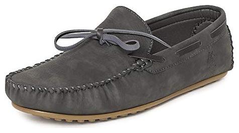 

U S Polo Assn Men Grey Loafers - US POLO GREY LOAFERS - 2531819207
