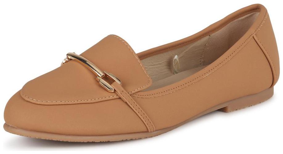 

Van Heusen Women Brown Loafers
