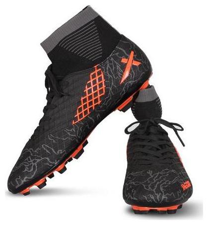Vector X JAGUAR Football Shoes Black Orange Size 5 by Soccer International