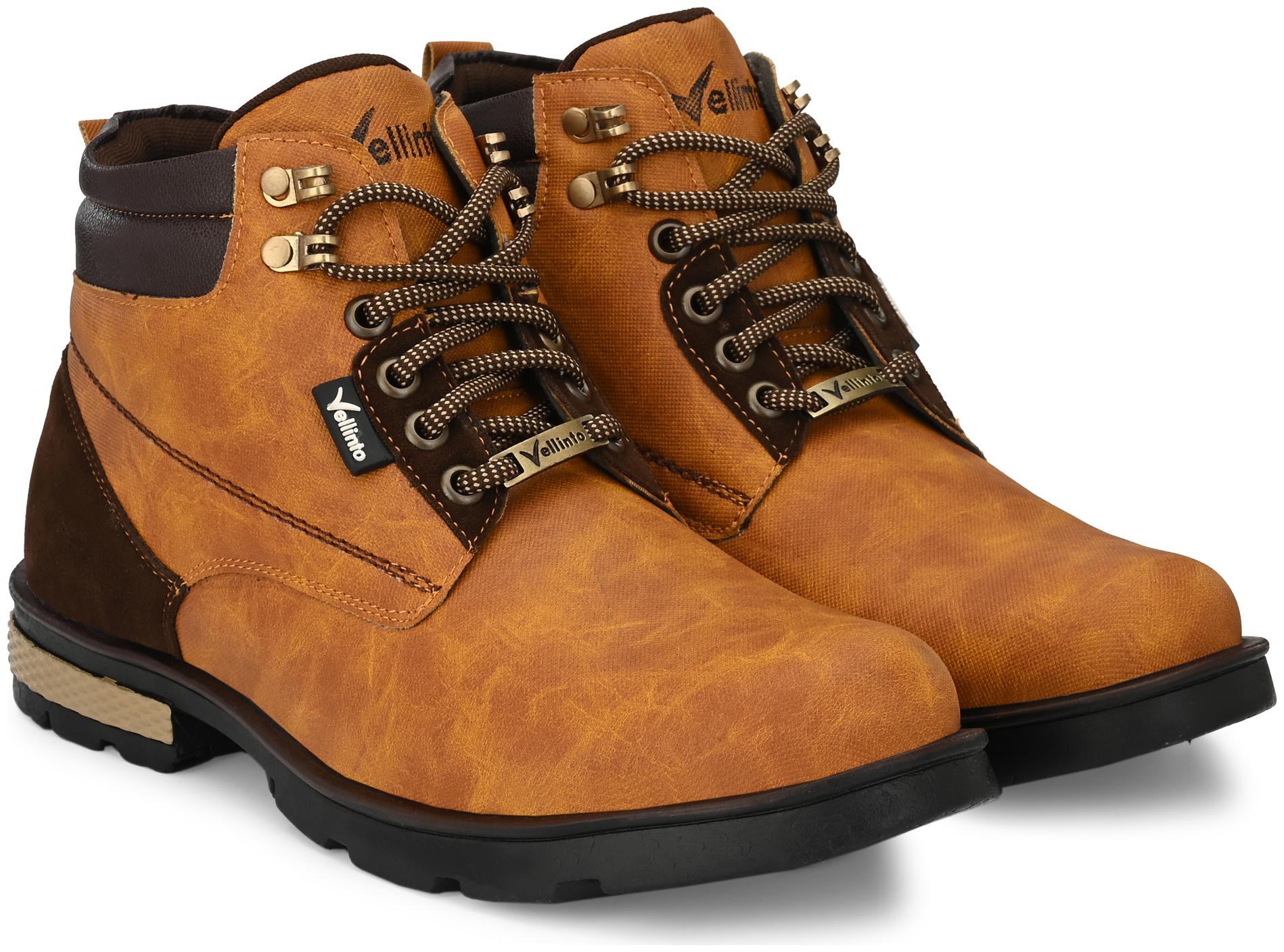 

VELLINTO Men Brown Ankle Boots - ART CA105BEG 8