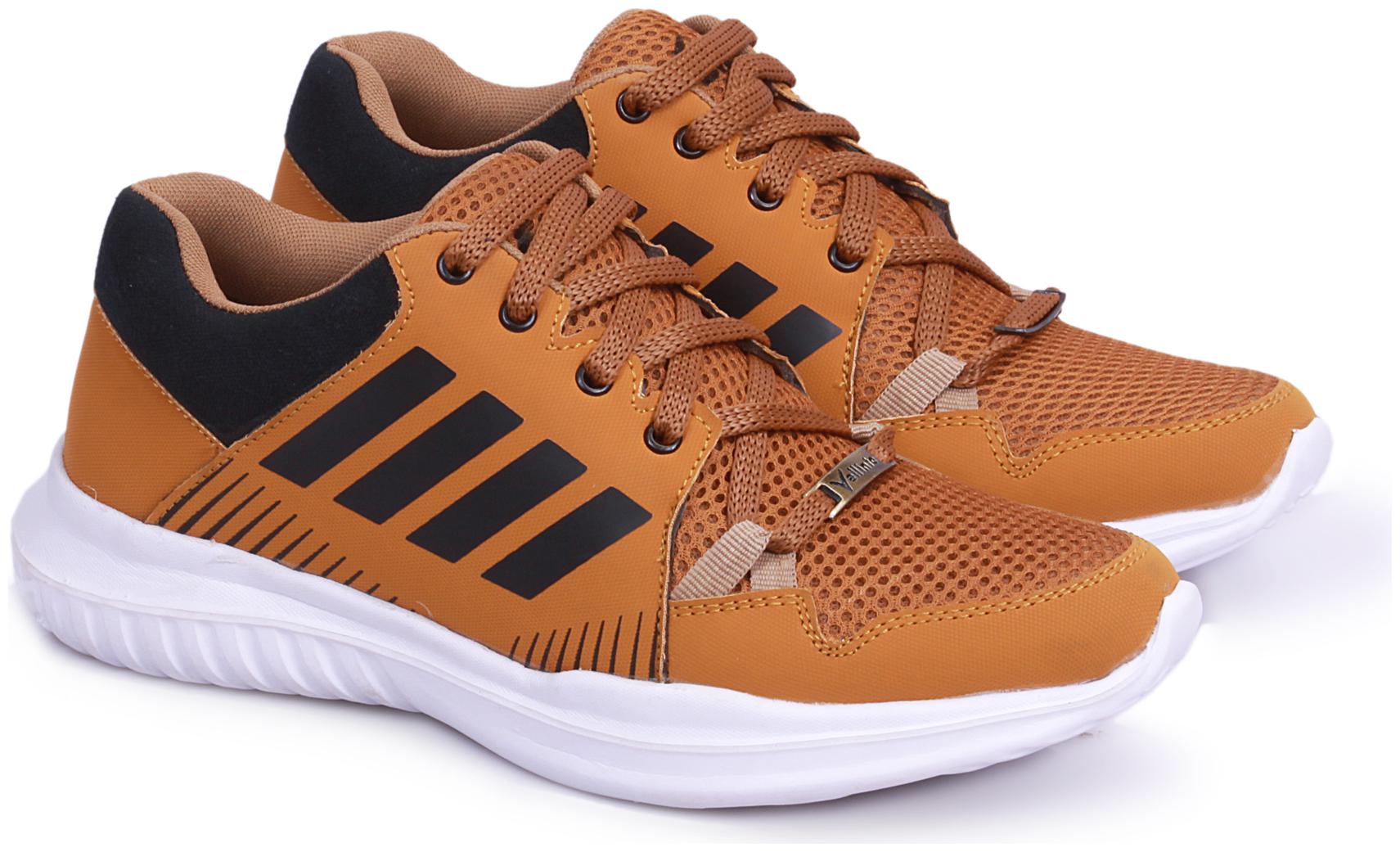 

VELLINTO Men Sports Shoes Running Shoes ( Brown )