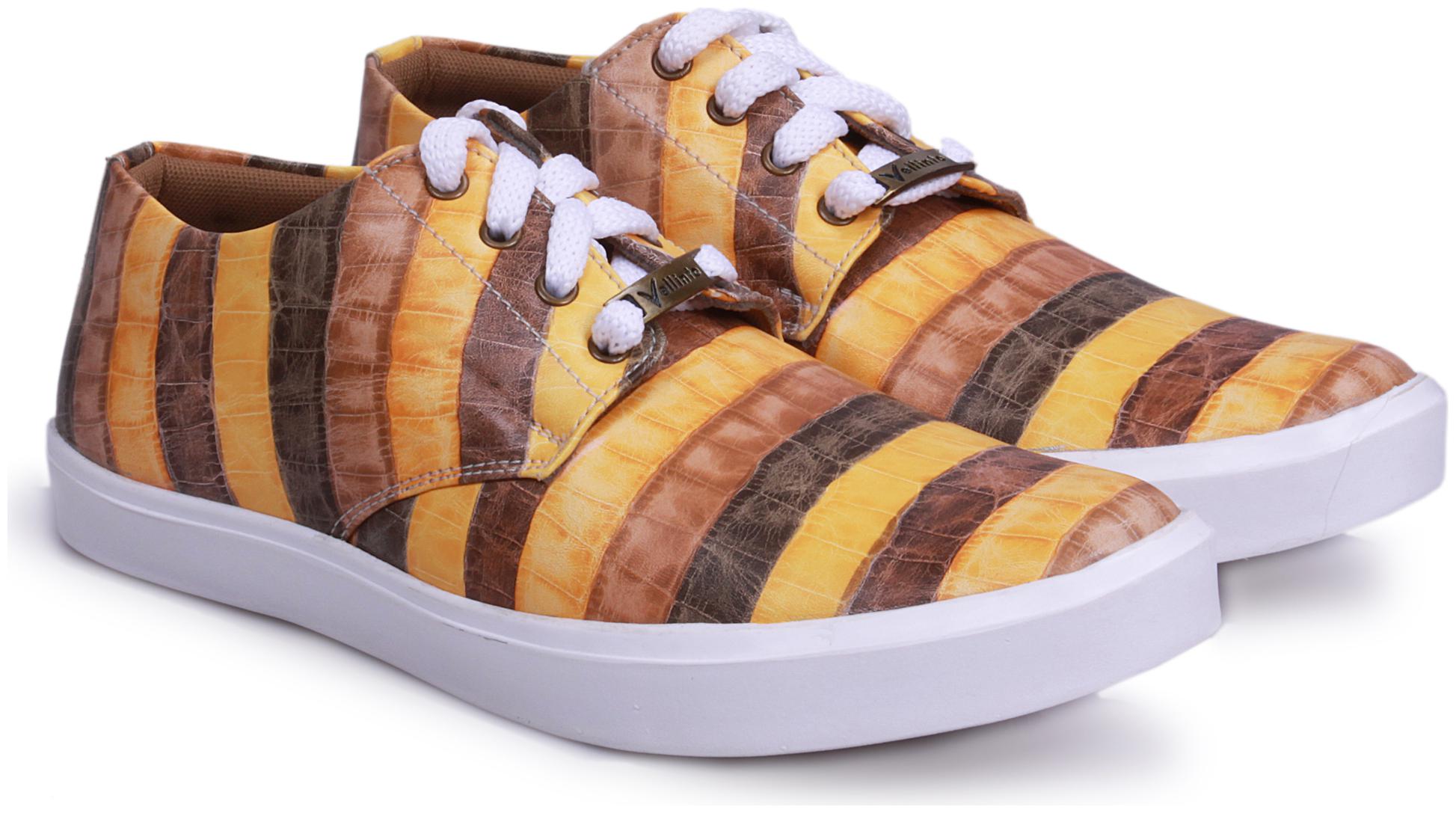 

VELLINTO Multicolur Sneakers For Men Men Brown Sneakers