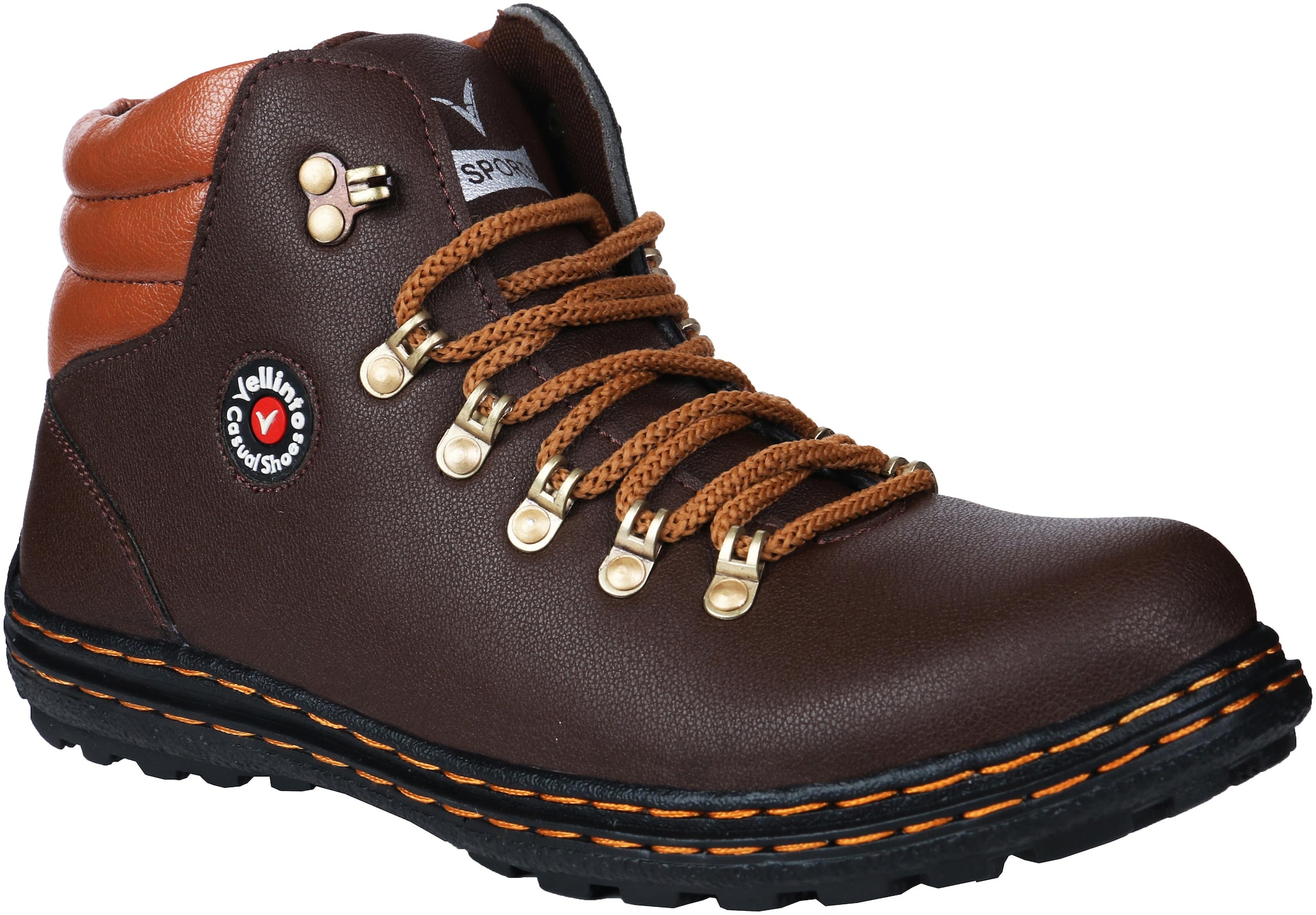 

VELLINTO Men Brown Ankle Boots - CASUAL BOOTS - ART CA107BWN 8