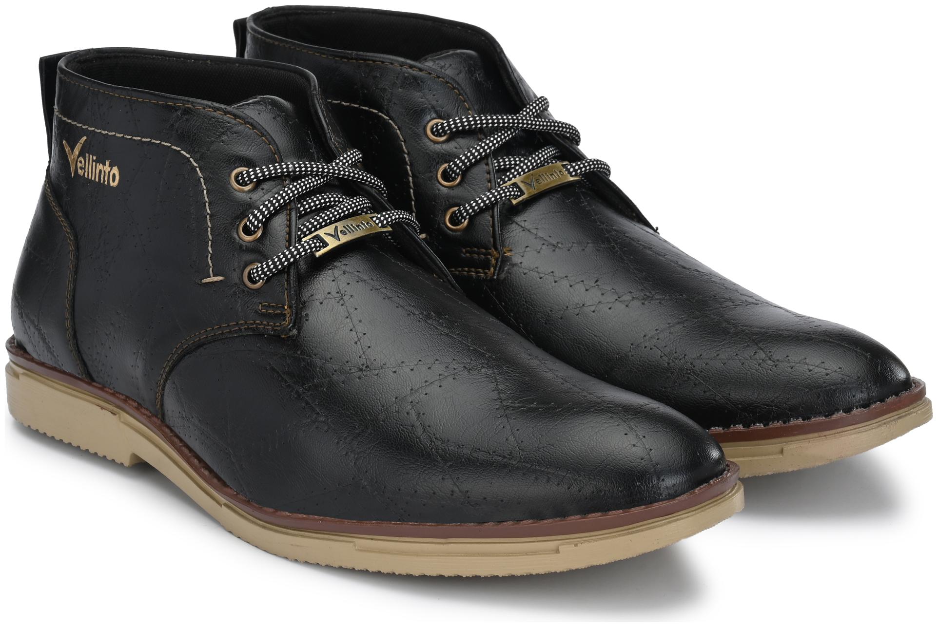 

VELLINTO Men Black Outdoor Boots - ART CA116BLK 8