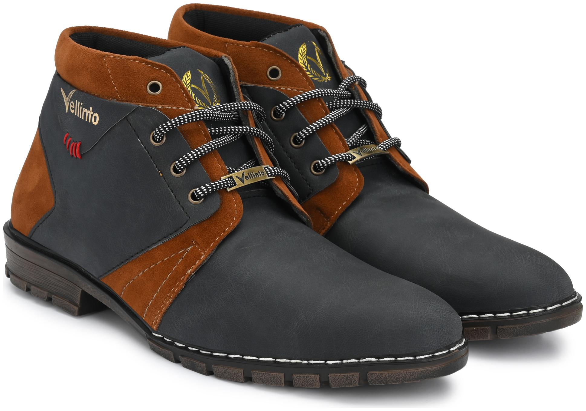 

VELLINTO Men Black Outdoor Boots - ART CA115BLK 9