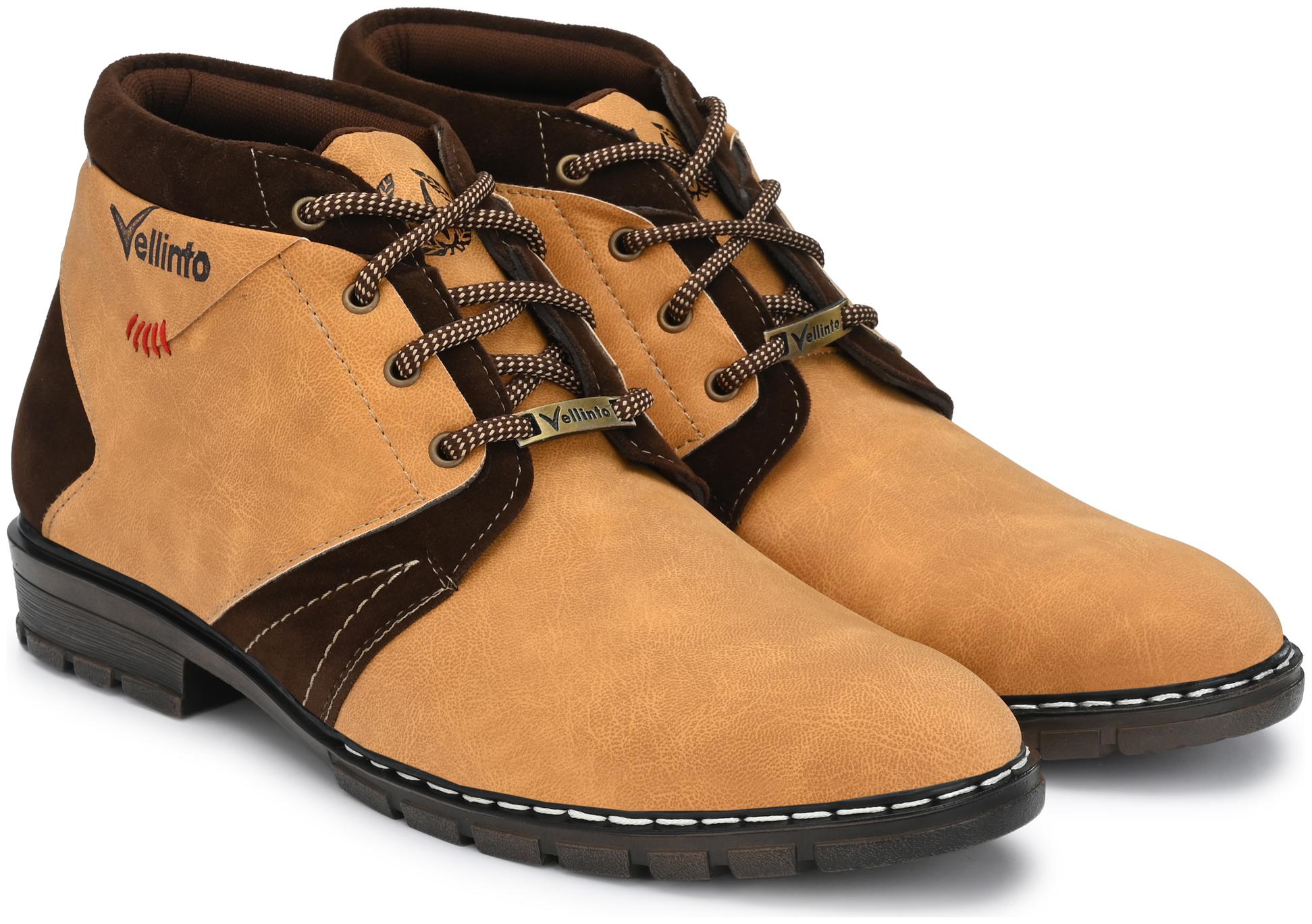 

VELLINTO Men Beige Outdoor Boots - ART CA115T 8