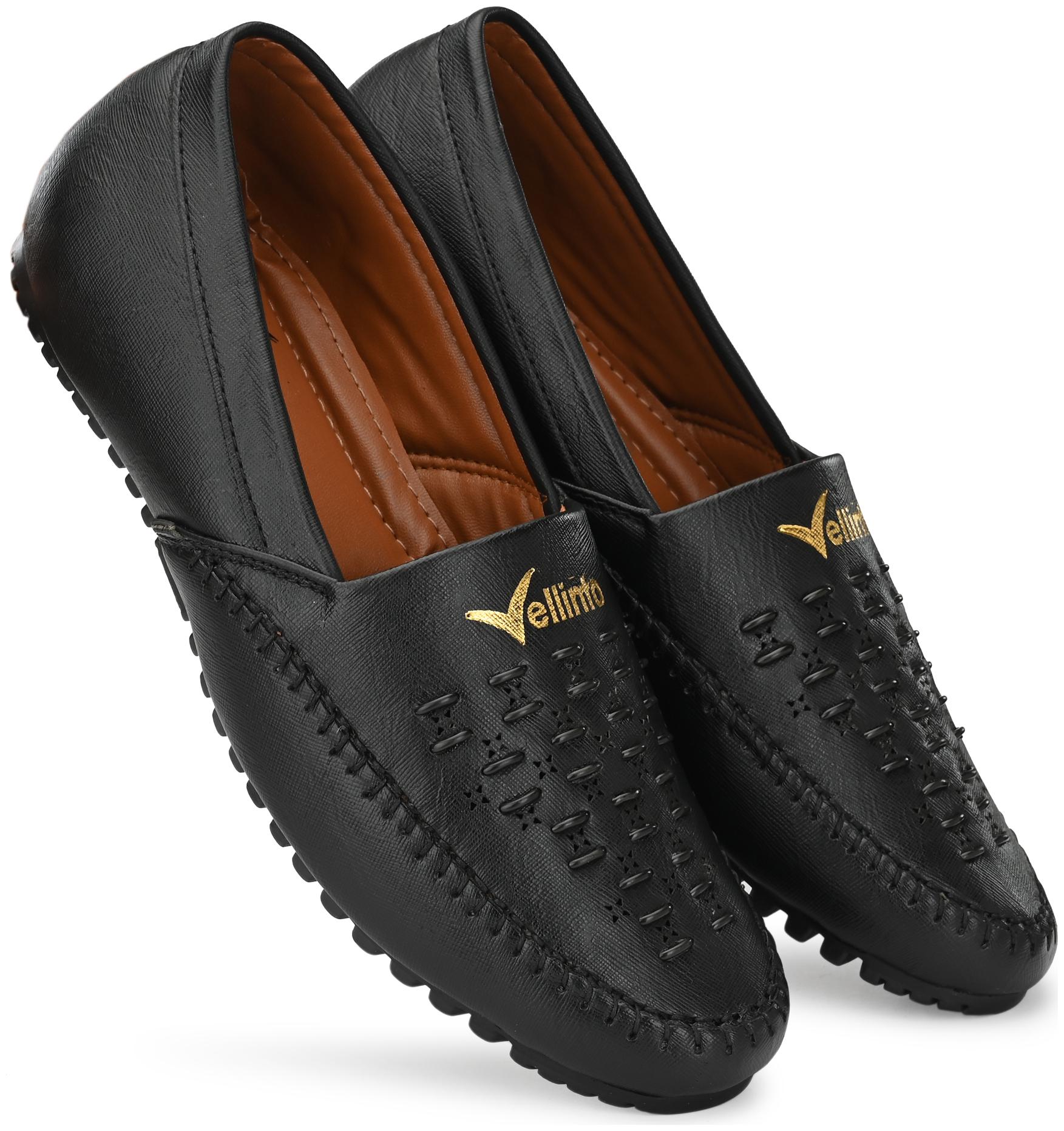 

VELLINTO Men Black Loafers - ART CA117BLK 6