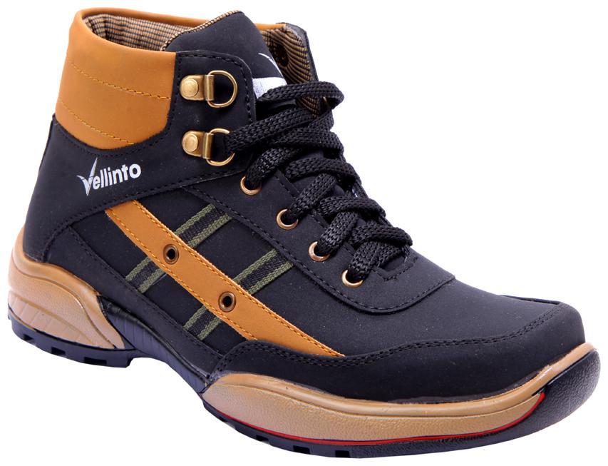 

VELLINTO Men Black Outdoor Boots